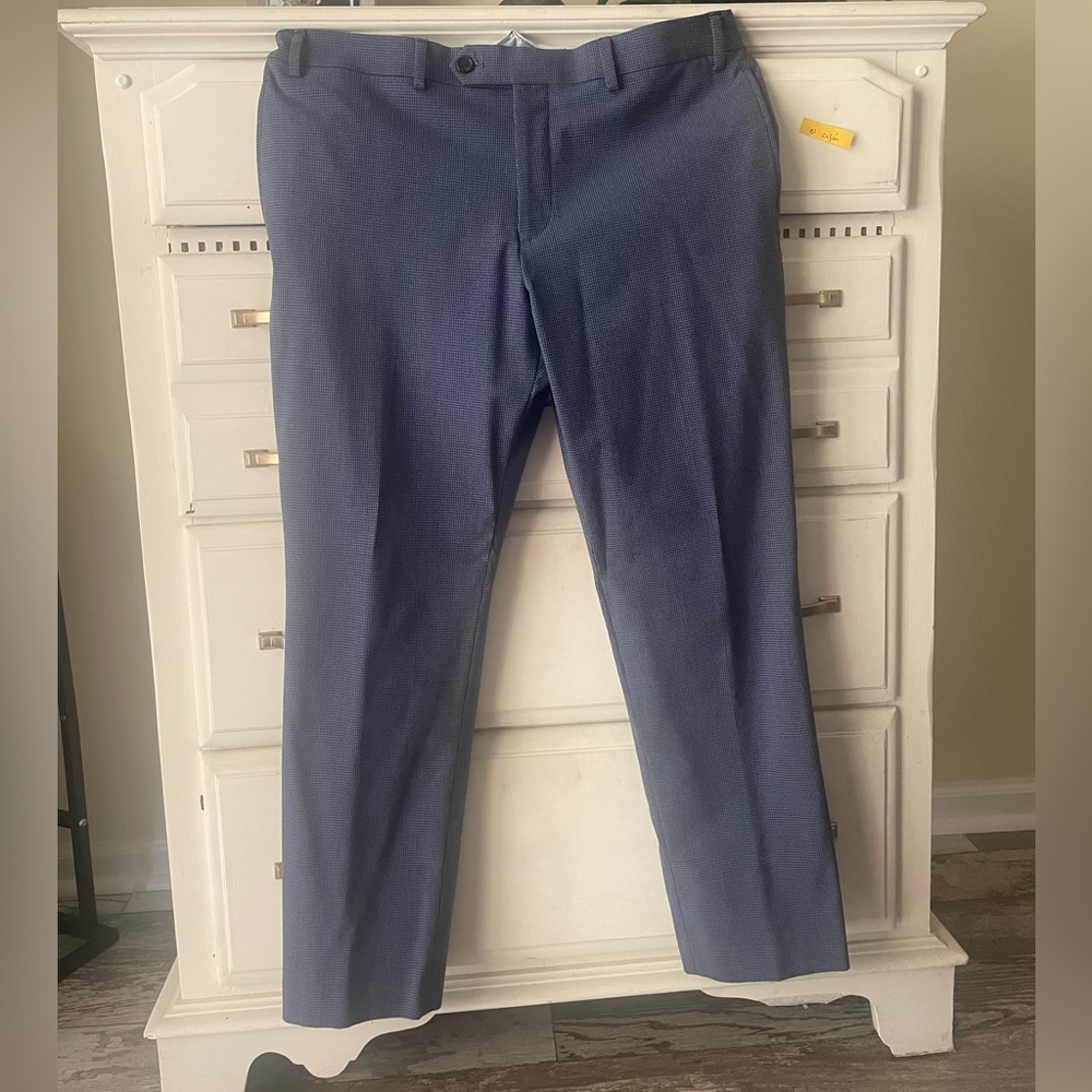 Ralph Lauren blue plaid slim fit pants